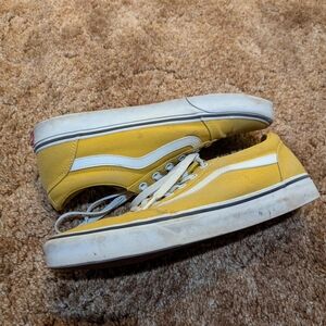 Yellow and White Sneakers